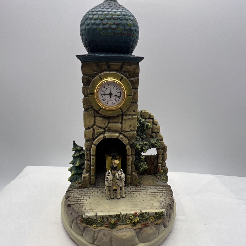 RARE Goebel/Olszewski Mail is Here Clock Tower Vignette w/Coach 1992 931D - Picture 15 of 15